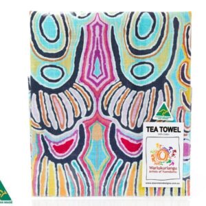 Ozkoi Aboriginal Art Tea Towel by Judy Watson